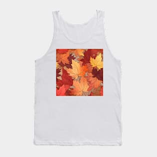 Autumn Leaves Pattern 21 Tank Top